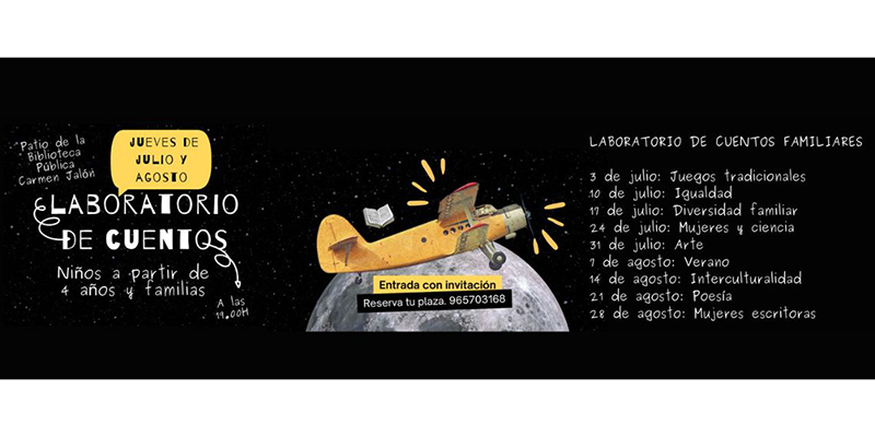 va3420-cuentos “Laboratorio de Cuentos” en el patio de la Biblioteca “Carmen Jalón”
