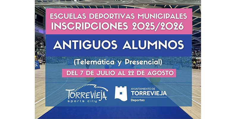 va3420-inscripciones Ya se pueden inscribir los antiguos alumnos de las Escuelas Deportivas Municipales