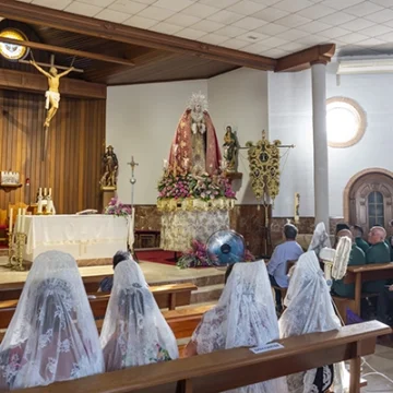 La Cofradía de la Flagelación festejó a la Virgen de la Estrella, Reina de los Ángeles en su solemnidad