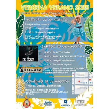 La Hoguera Molinos del Calvario organiza este fin de semana su gran verbena de verano