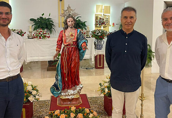 VA3429-IMAGEN-BRACANA-VICTOR-GARCIA Bendecida en Brácana (Granada) la nueva imagen del Sagrado Corazón de Jesús, obra de Víctor García