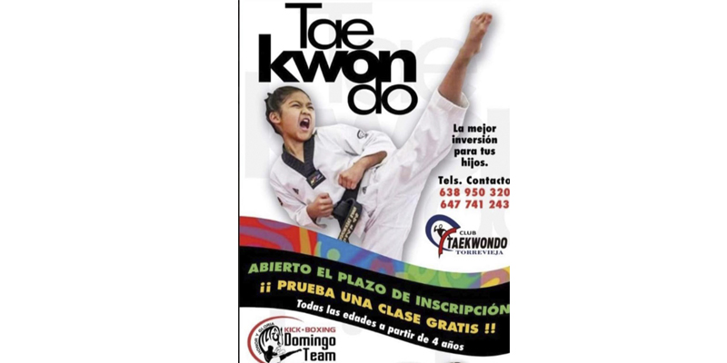 VA3429-TAEKWONDO Abierto el plazo de inscripción del Club de Taekwondo