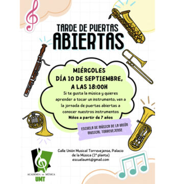 La escuela de música de la UMT organiza una tarde de puertas abiertas