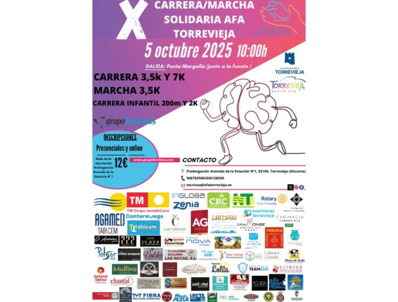 va3423-CARTEL X CARRERAMARCHA SOLIDARIA AFA TORREVIEJA 2025 .pdf AFA celebró una jornada de charlas con motivo del Día Mundial del Alzheimer