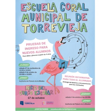 La Escuela Coral Municipal realizará pruebas de ingreso de nuevos alumnos