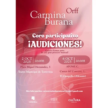 Atención interesados en participar en el gran coro de Carmina Burana