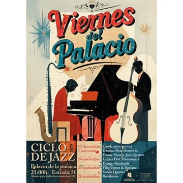 El 17 de octubre comienza una nueva edición del ciclo de jazz “Los viernes del Palacio”