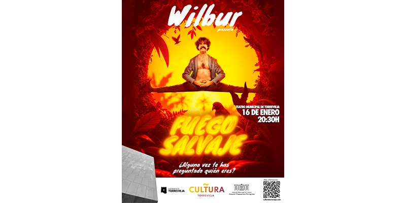 va3435-CARTEL WILBUR Wilbur llega con su nuevo espectáculo “Fuego Salvaje”