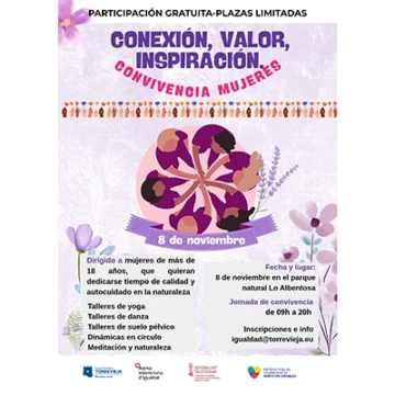La Concejalía de Igualdad organiza la jornada de convivencia entre mujeres “Conexión, valor, inspiración”