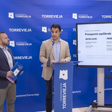 El Ayuntamiento de Torrevieja aprueba un presupuesto de 187,7 millones de euros para 2026, un 11,38% más que el ejercicio anterior