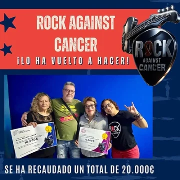 Rock Against Cancer entregó los 20.000 euros recaudados con su festival