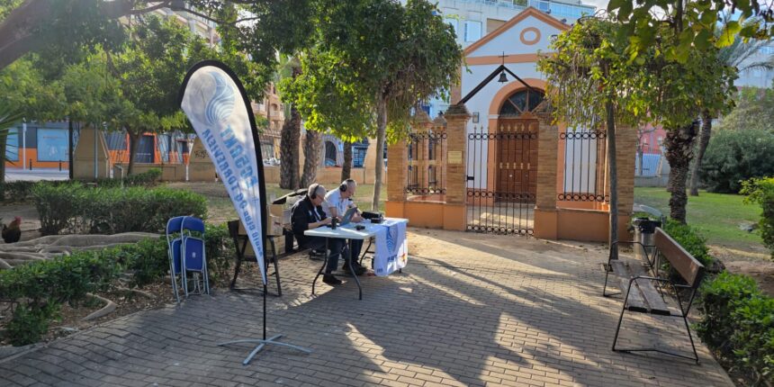 Los radioaficionados activan la ermita de San Emigdio en el Parque de las Naciones