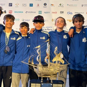 Izan Rogel plata y Valentina Belso bronce en la Regata Optimist de Ciutat de Palma