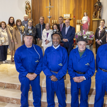 El alcalde de Morcín rindió homenaje a la minería en las fiestas asturianas de Santa Bárbara