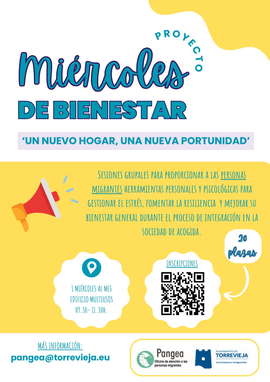 La oficina Pangea impulsa los «Miércoles de Bienestar» para apoyar la salud mental de las personas migrantes