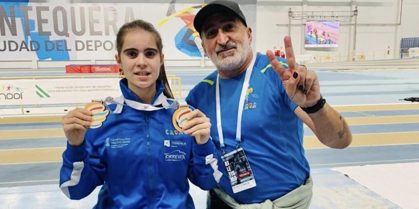 Patricia Álvarez se alza doble campeona de España y eleva al Club CADA Apanee a lo más alto del atletismo nacional