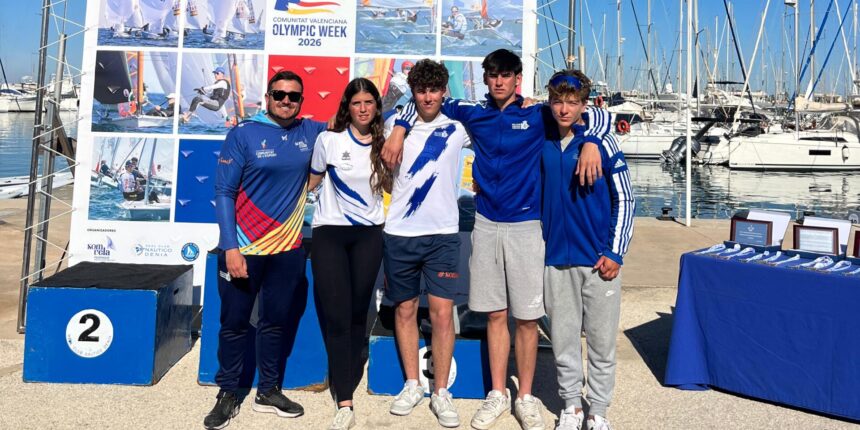David Palacios consigue la plata y Juan Francisco Chumilla el bronce en la Olympic Week ILCA 6 en Denia 