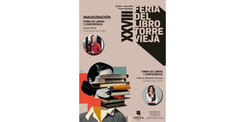 va3450-CARTEL FERIA DEL LIBRO 2026 El Instituto Municipal de Cultura “Joaquín Chapaprieta” anuncia oficialmente el inicio del periodo de inscripción para la XXVIII Feria del Libro