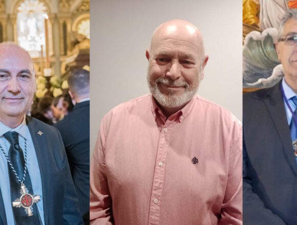 La Junta Mayor de Cofradías concede el “Capirote de Oro” a Ernesto Gea, Armando Mañogil y Edmundo Prades, por su disponibilidad con las cofradías