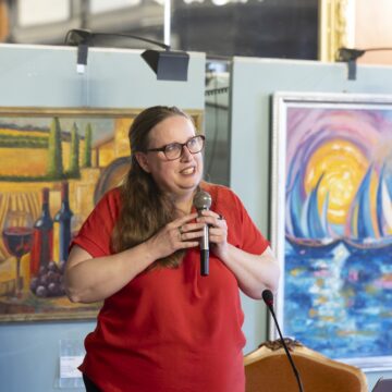 Ponente durante la Expo Tecno Carlo