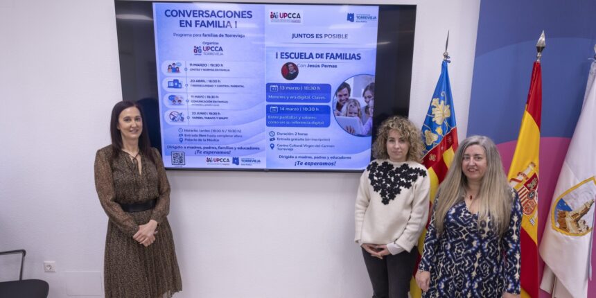 Presentación de los programas “Conversaciones en Familia I” y “I Escuela de Familias” impulsados por el Ayuntamiento de Torrevieja