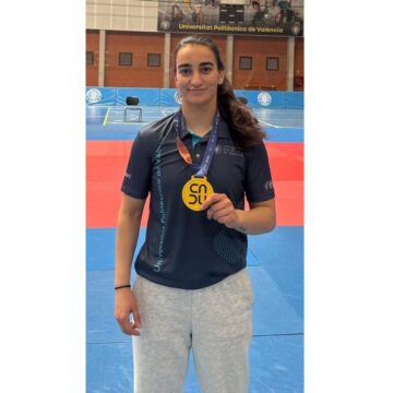 va3457-claudia judo Claudia Morales con su medalla de oro