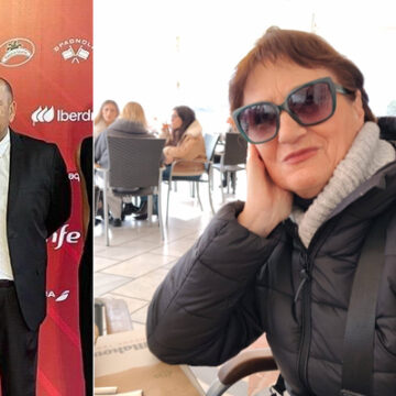 Francisco Javier Pérez Rebollo Tavi Cofradía San Juan Evangelista Torrevieja y Toñi Sánchez Corona Evangelista del Año Cofradía San Juan Evangelista Torrevieja