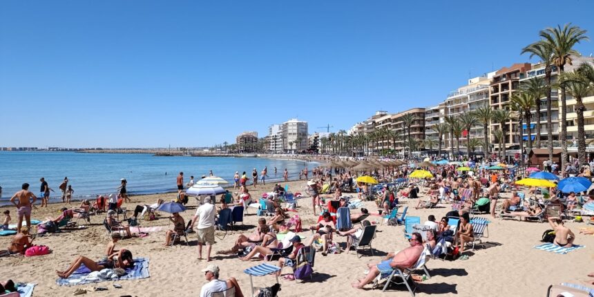 Playa del cura soleado