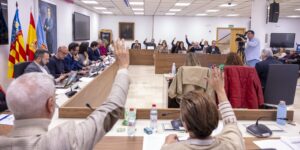 Pleno del Ayuntamiento de Torrevieja durante la votación de la reurbanización del Parque Empresarial Casagrande