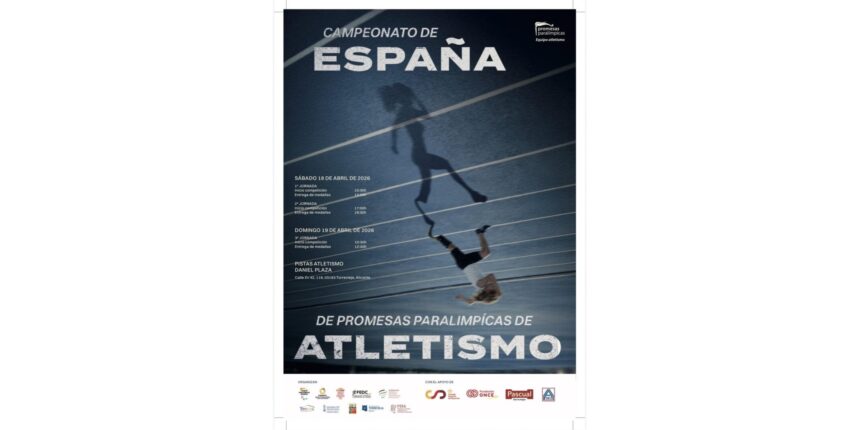 Cartel campeonato de españa de promesas paralímpicas de atletismo