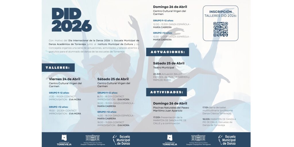 Página informativa de Díptico Día Internacional de la Danza