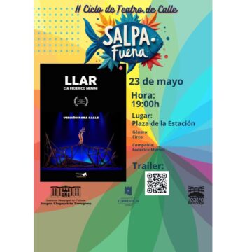 va3464-teatro en la calle espectaculo llar Este sábado comienza el II Ciclo de Teatro de Calle “SALpa Fuera” con el espectáculo circense “LLAR”