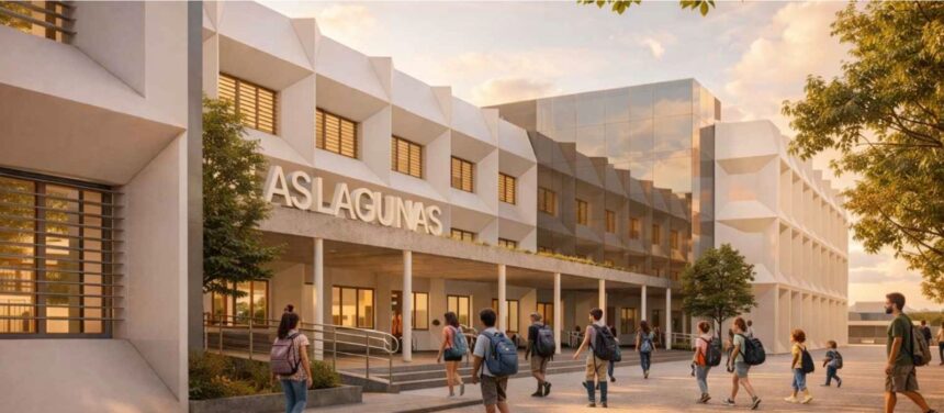 Recreación del proyecto de remodelación integral del IES Las Lagunas de Torrevieja