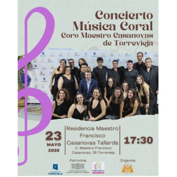 VA3464- concierto-coro-maestro-casanovas-torrevieja.jpg Coro Maestro Casanovas anuncia concierto de música coral en Torrevieja