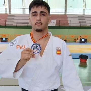 Iker Spooner durante la Supercopa de España Absoluta de Judo celebrada en Jaca