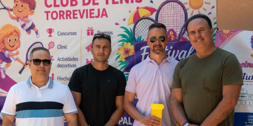 Participantes en la tercera edición del Festival de Tenis de Torrevieja celebrado en el Club de Tenis Torrevieja