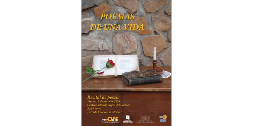 Recital Poemas de una vida organizado por Ars Creatio en Torrevieja