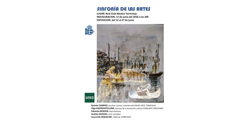 Cartel de Sinfonía de las Artes en el Real Club Náutico de Torrevieja