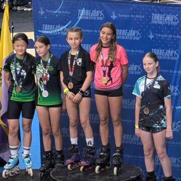 Patinadores del Club de Patinaje Torrevieja en el Campeonato de España de Inline Freestyle
