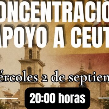 Concentración en apoyo a Ceuta en Torrevieja el 2 de septiembre