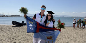 Ander Martín y Esther Briz, campeones de Europa de Beach Sprint con el RCNT.
