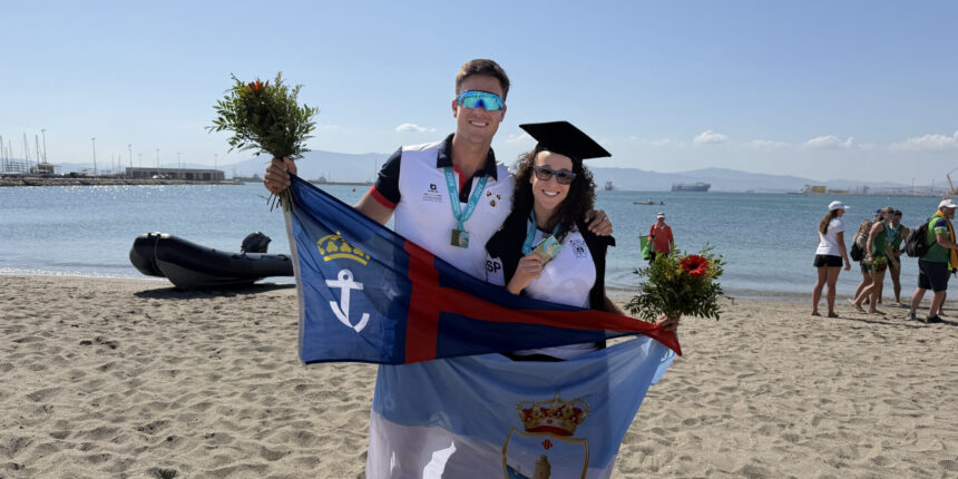 Ander Martín y Esther Briz, campeones de Europa de Beach Sprint con el RCNT.