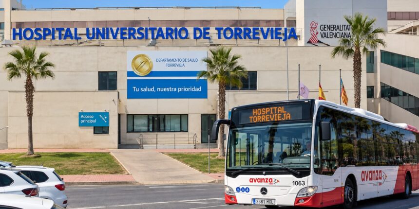 Propuesta para prolongar la línea 7 de autobús entre La Mata y el Hospital Universitario de Torrevieja.
