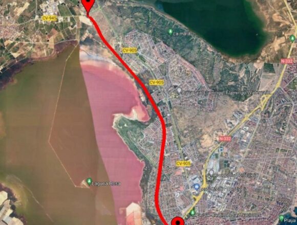 Vía Verde de Torrevieja, cuyo recorrido de 6,7 kilómetros será objeto de un proyecto de reparación.