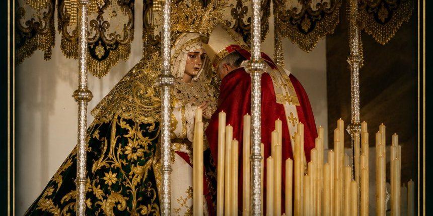 Virgen de la Esperanza y de la Paz durante la celebración de su Coronación Canónica en Torrevieja.