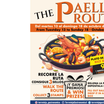 va-3484-the-paella-route-torrevieja.jpg Cartel de The Paella Route de Torrevieja, con diez propuestas de arroz del 13 al 18 de octubre.