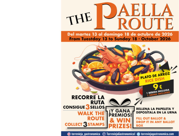 va-3484-the-paella-route-torrevieja.jpg Cartel de The Paella Route de Torrevieja, con diez propuestas de arroz del 13 al 18 de octubre.