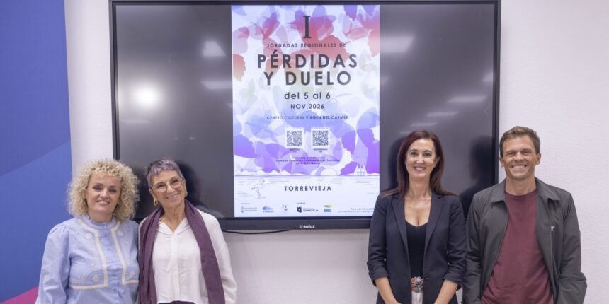 Presentación de las I Jornadas Regionales de Pérdidas y Duelo en Torrevieja, que se celebrarán el 5 y 6 de noviembre.