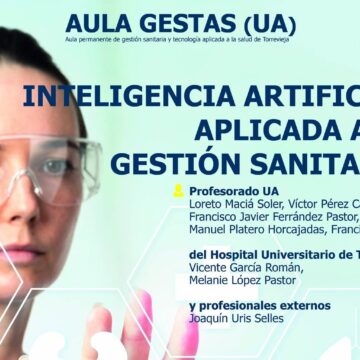 va-3485-curso-inteligencia-artificial-gestion-sanitaria.jpg Cartel del curso de inteligencia artificial aplicada a la gestión sanitaria de la Universidad de Alicante en Torrevieja.